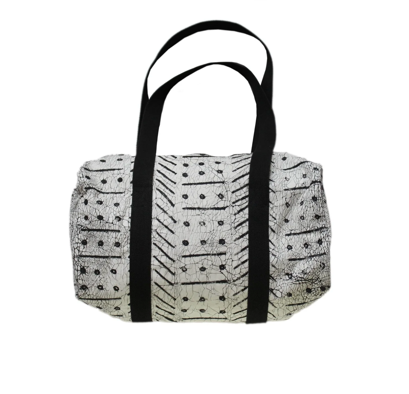 Matika Linen Black Weekend Bag