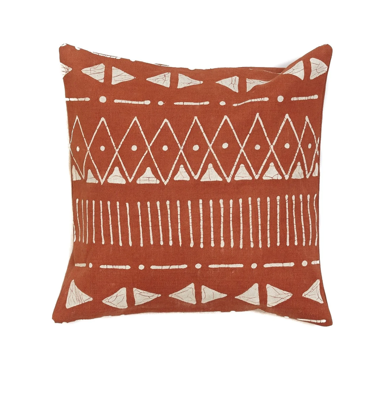 Matika Linear Rust Cushion Cover