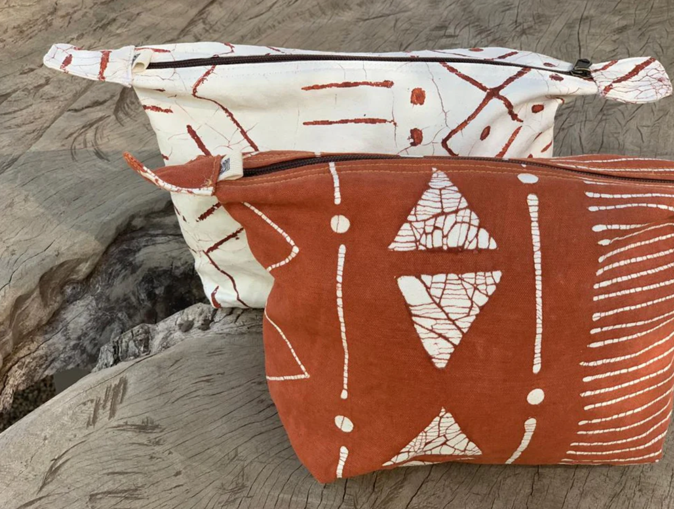 Matika Linear Rust White Wash Bag