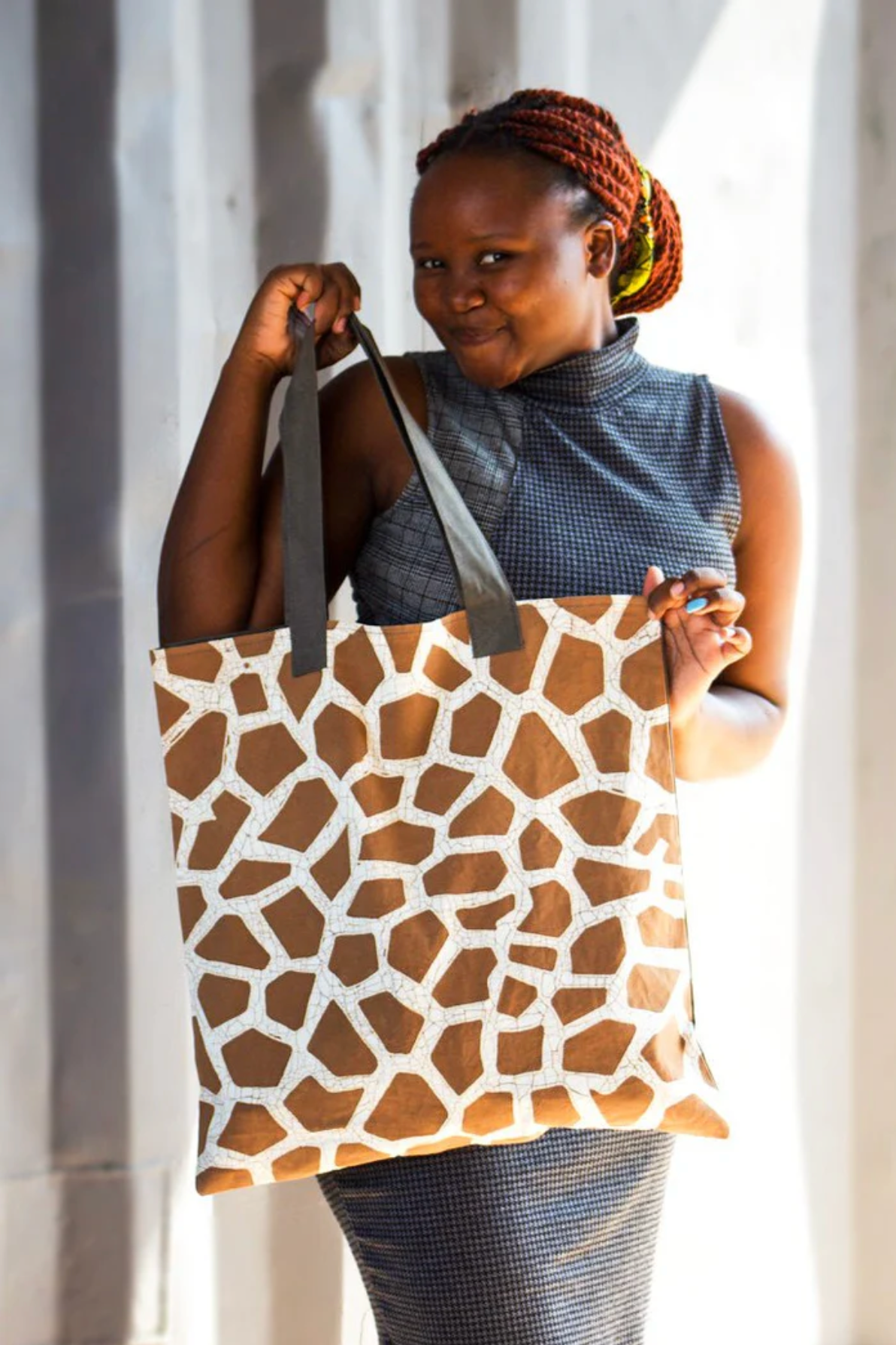 Mkupo Giraffe Tote Bag