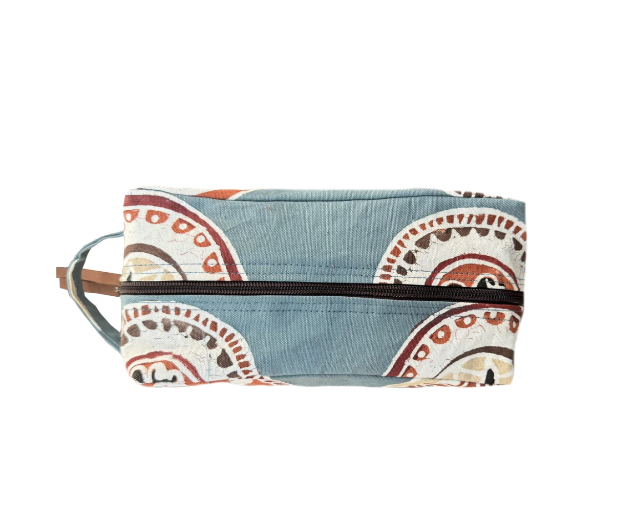 African Circles Massai Light Blue Travel Pouch