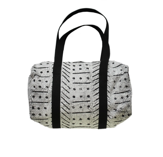 Matika Linen Black Weekend Bag