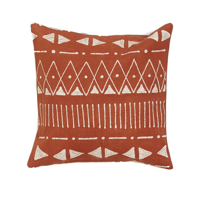 Matika Linear Rust Cushion Cover