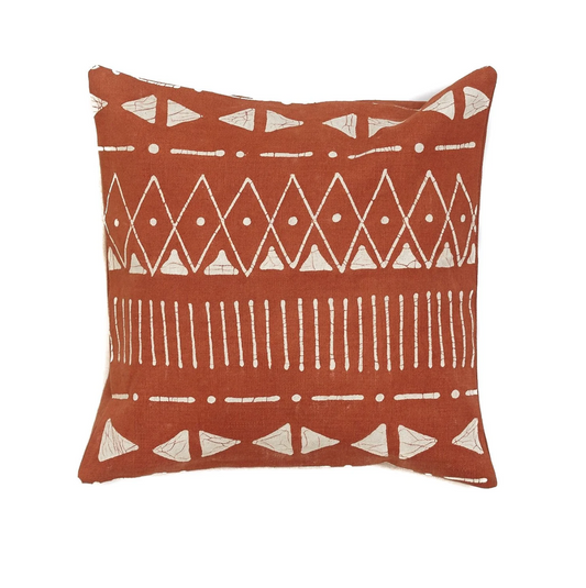 Matika Linear Rust Cushion Cover