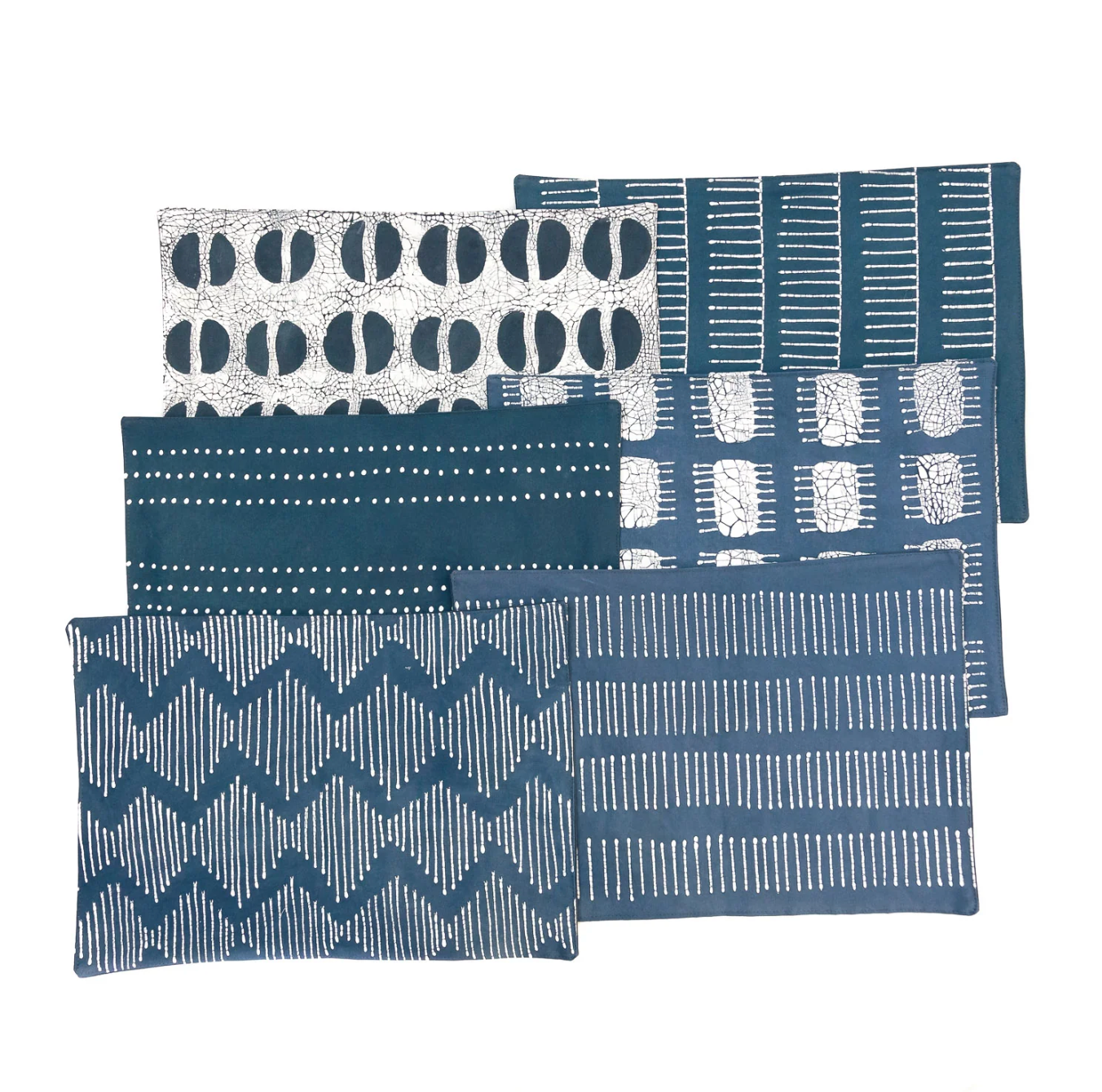 Tribal Cloth Indigo Placemats (set of 6)