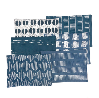 Tribal Cloth Indigo Placemats (set of 6)