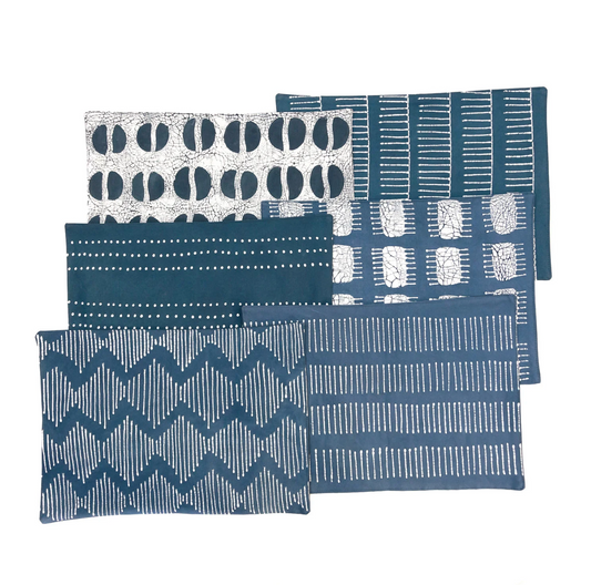 Tribal Cloth Indigo Placemats (set of 6)