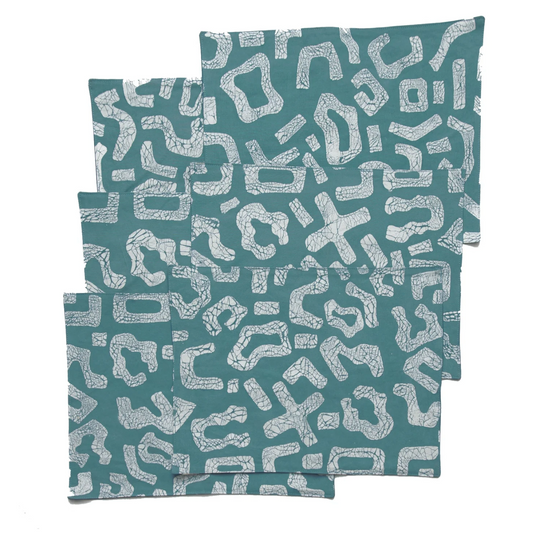 Kuba Blues Filled Teal - Placemats (set of 6)