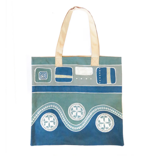 Mali Aqua Hills Tote Bag