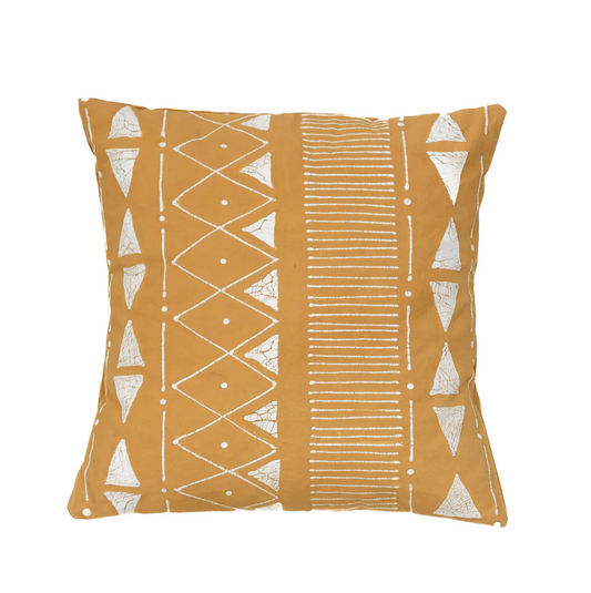 Matika Linear Mustard Cushion Cover