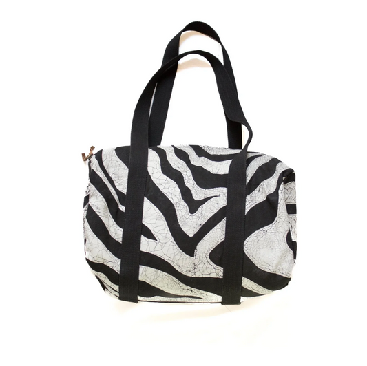 Mkupo Zebra Black Weekend Bag