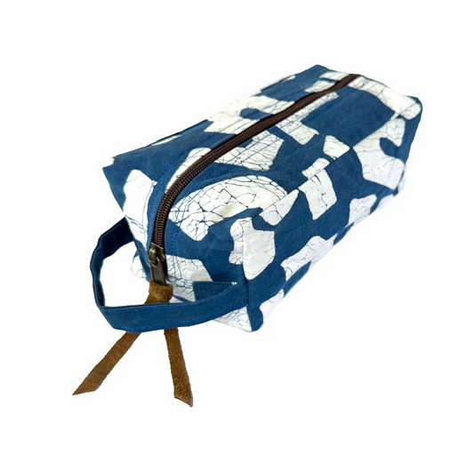 Kuba Blues Filled Indigo Travel Pouch